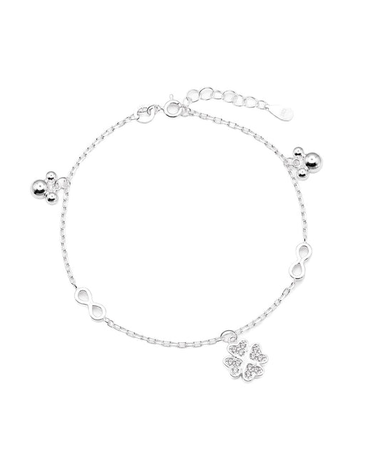 Pulsera Pulsera Con Trébol, Infinito Y Mouse