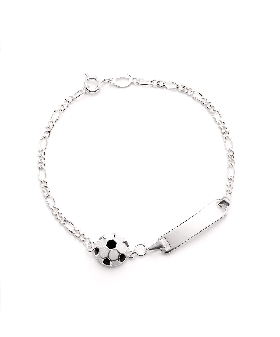 Pulsera Pulsera Con Balón De Fútbol Y Placa Gravable