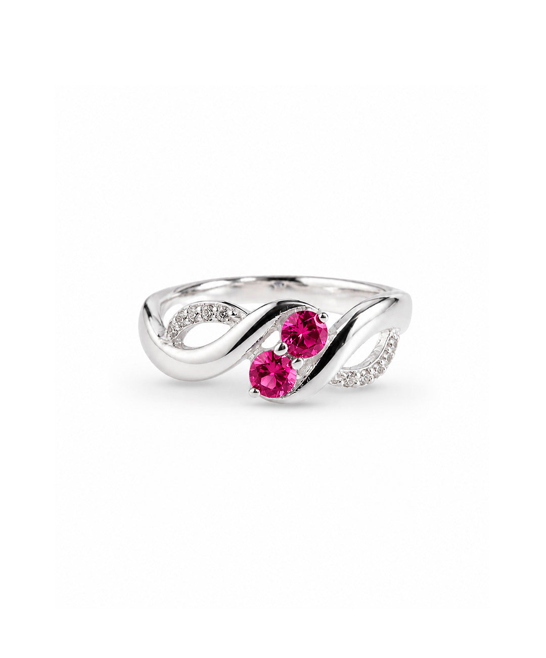 Anillo Anillo Infinito Elegante - talla 9, color Rosado, tono Fucsia