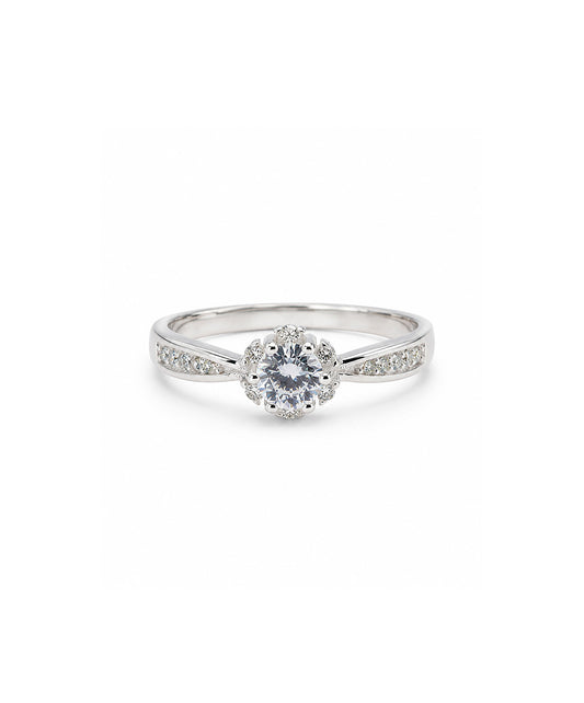 Anillo Anillo Solitario Clásico - talla 8