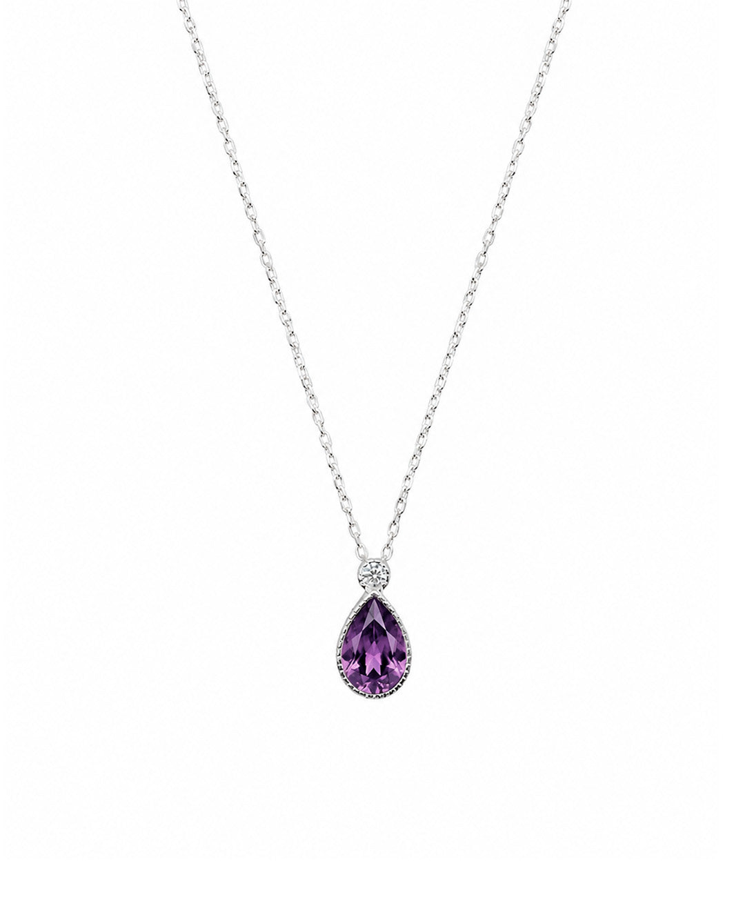 Gargantilla Collar Gota Elegante - color Morado