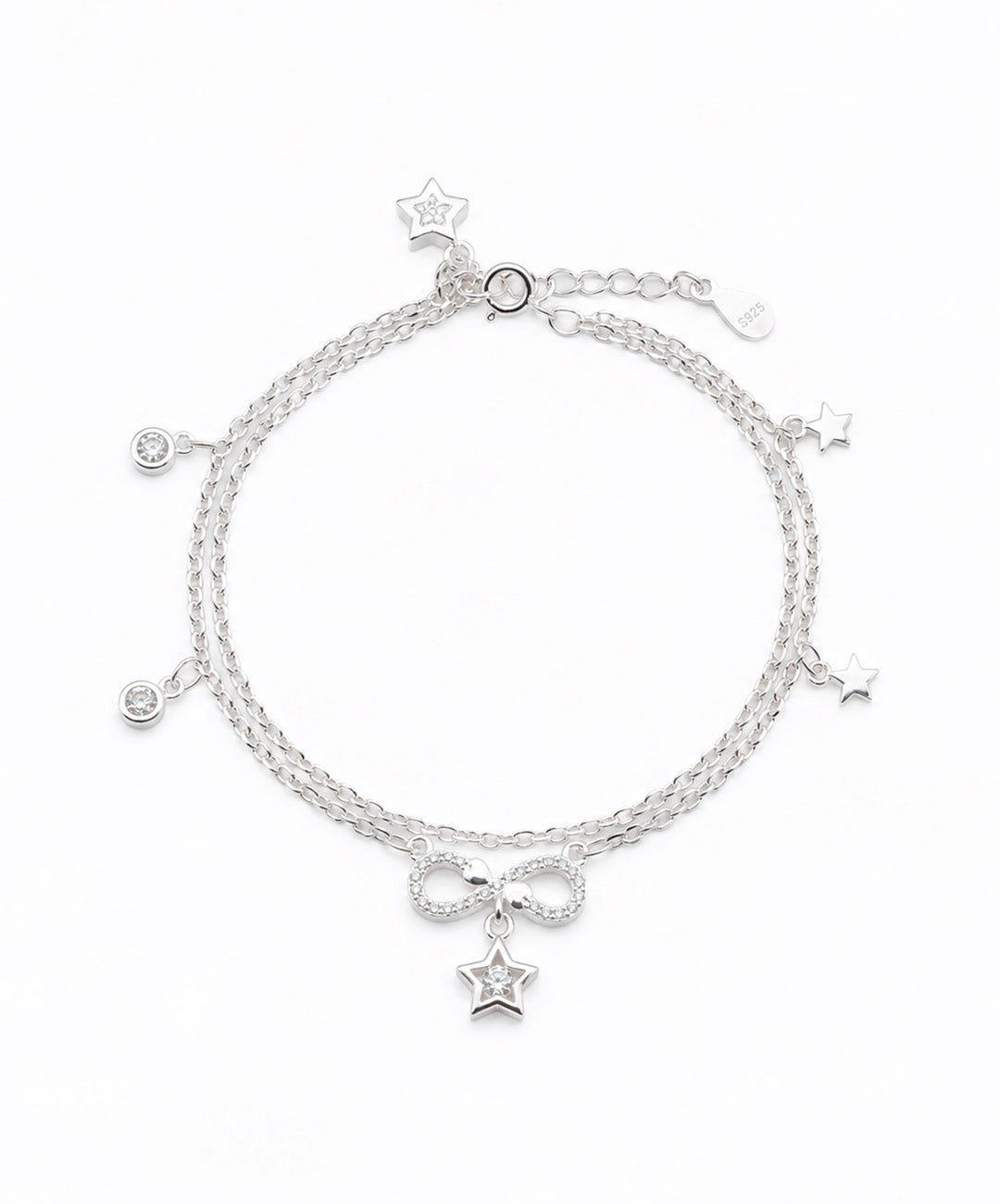 Pulsera Pulsera Infinito Con Estrellas