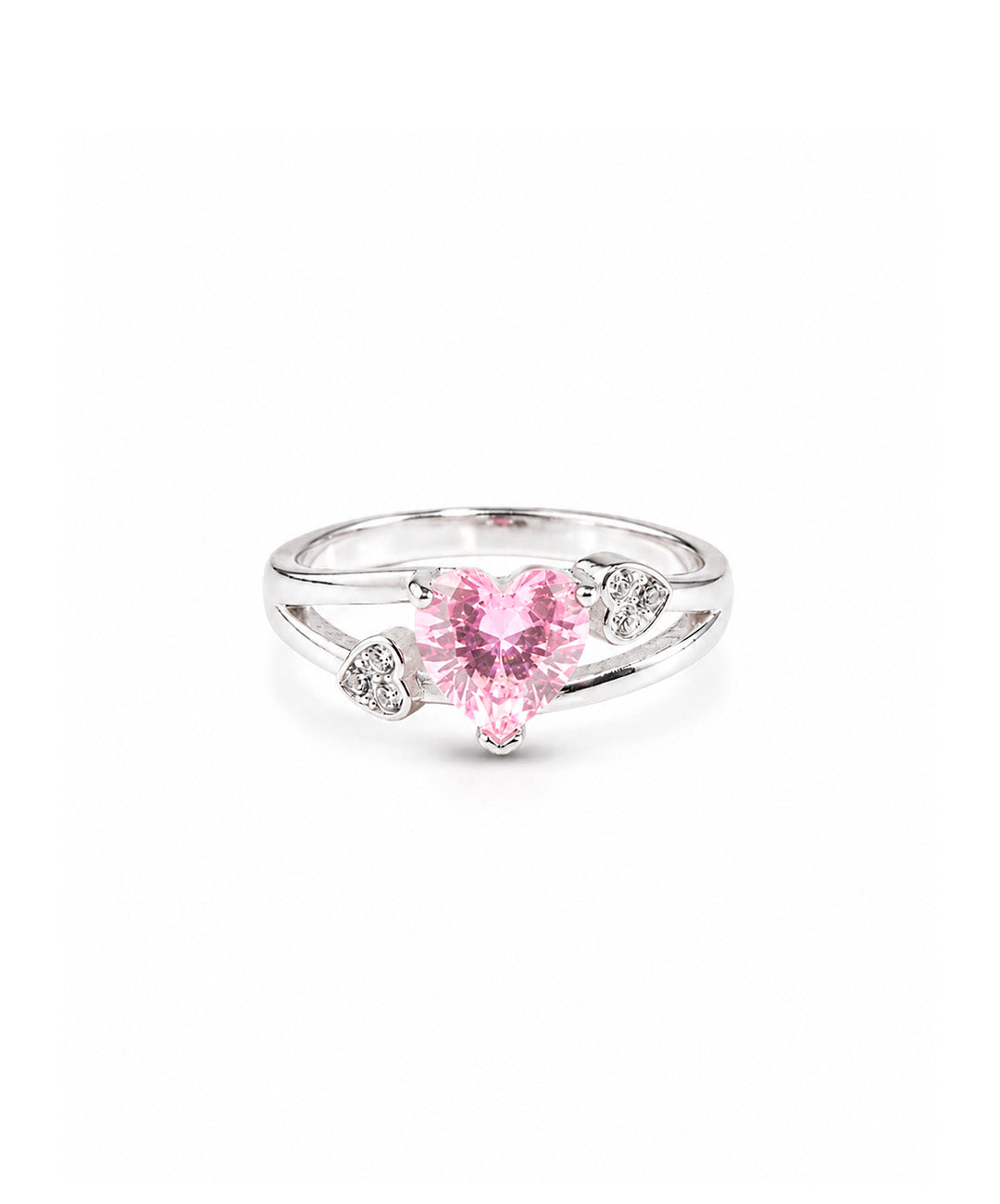 Anillo Anillo Corazones Delicados - talla 10, color Rosado