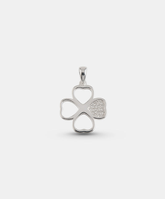 Dije Dije De Trébol Con Pétalos En Forma De Corazón