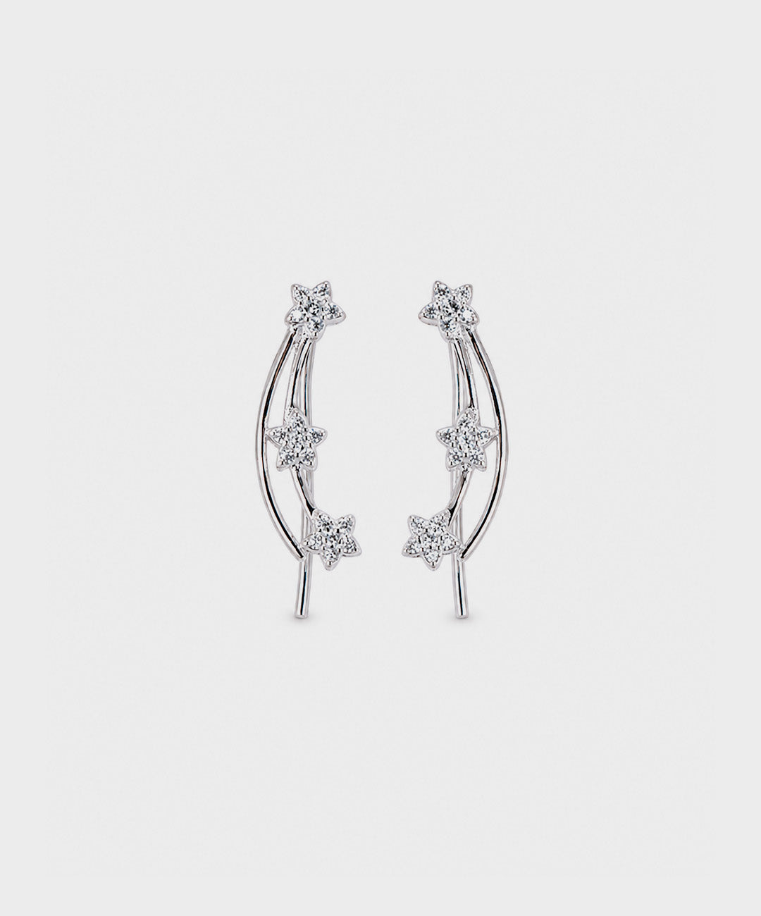 Arete Aretes Trepadores Con Flores De Circones