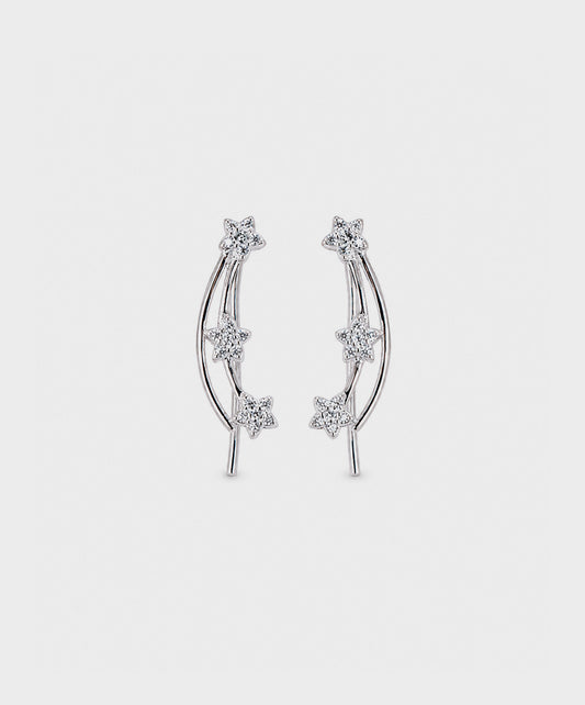 Arete Aretes Trepadores Con Flores De Circones