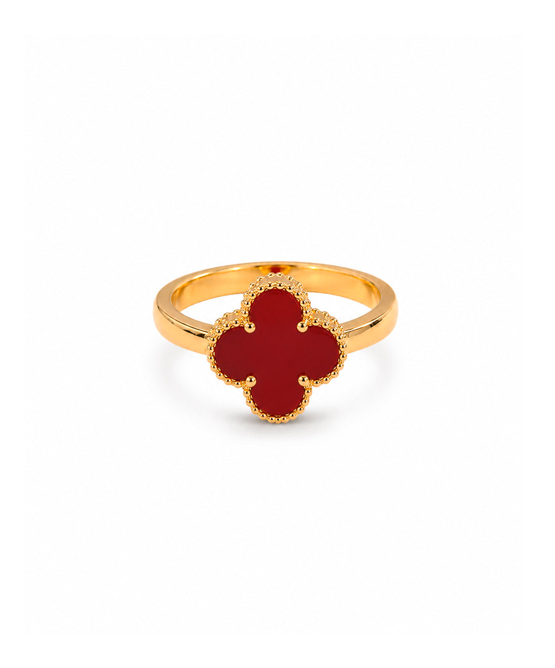 Anillo Anillo Trébol Royale - talla 8, color Rojo