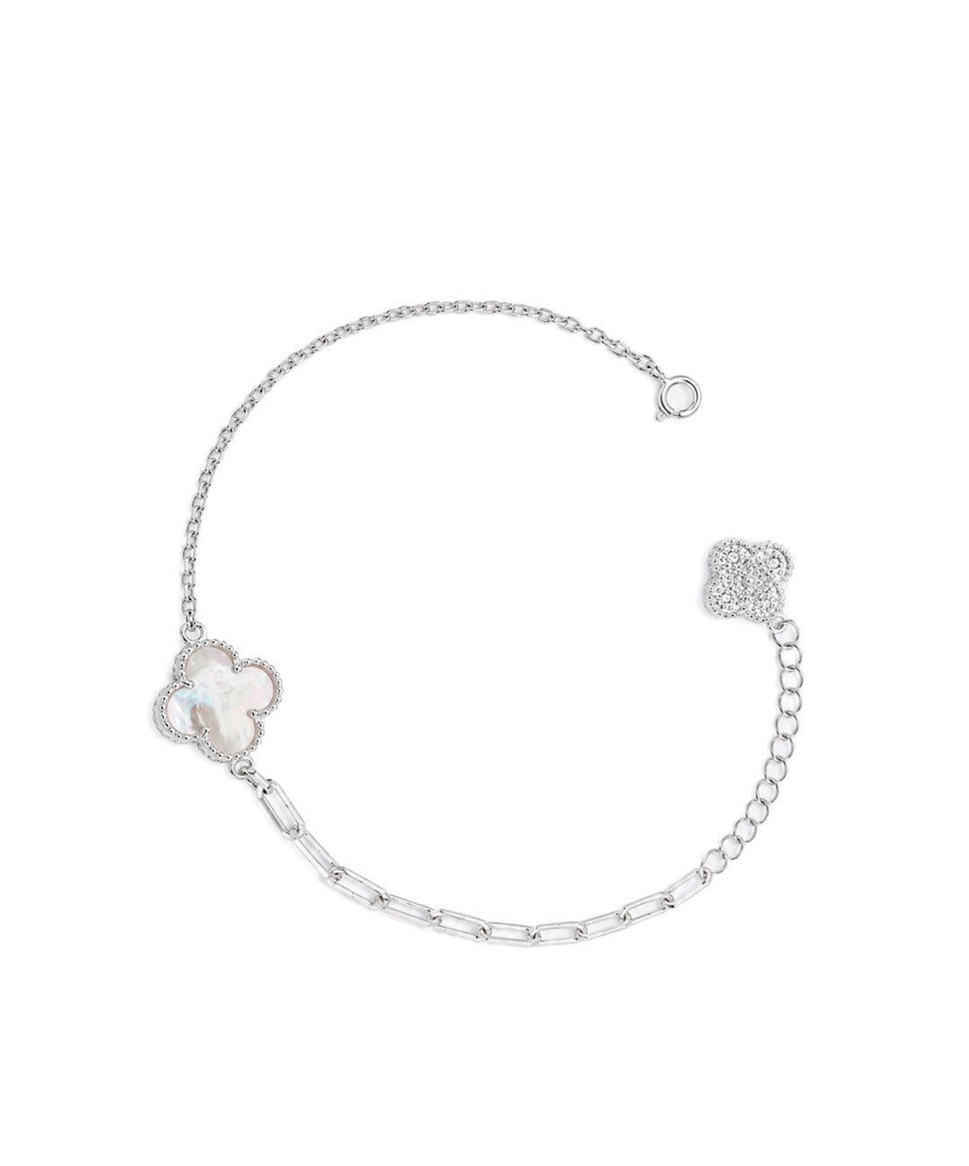 Pulsera Pulsera De Trébol Dual