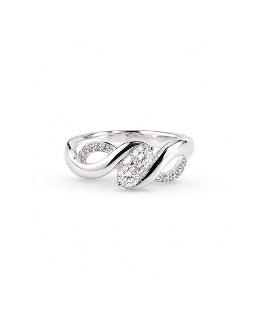Anillo Anillo Infinito Elegante - talla 7, color Transparente, tono Cristal transparente