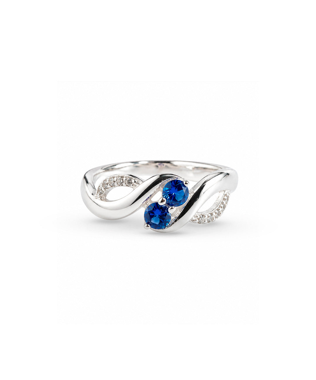 Anillo Anillo Infinito Elegante - talla 9, color Azul, tono Azul rey