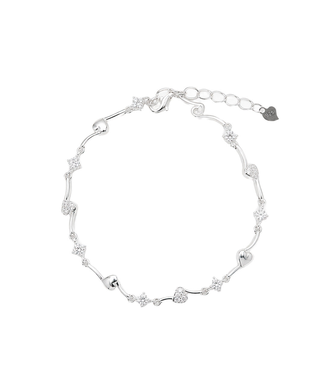 Pulsera Pulsera De Flores Y Corazones