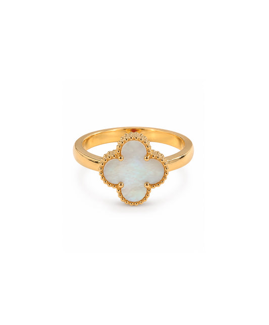 Anillo Anillo Trébol Royale - talla 8, color Blanco