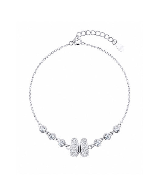 Pulsera Pulsera De Mariposa Con Esferas De Circones
