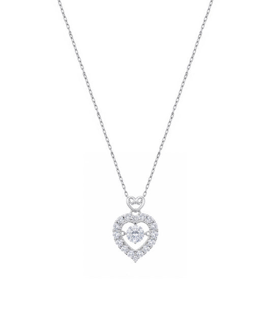 Gargantilla Collar Corazón Brillante