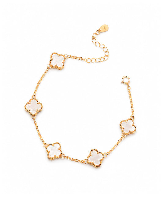 Pulsera Pulsera De Trébol Nácar