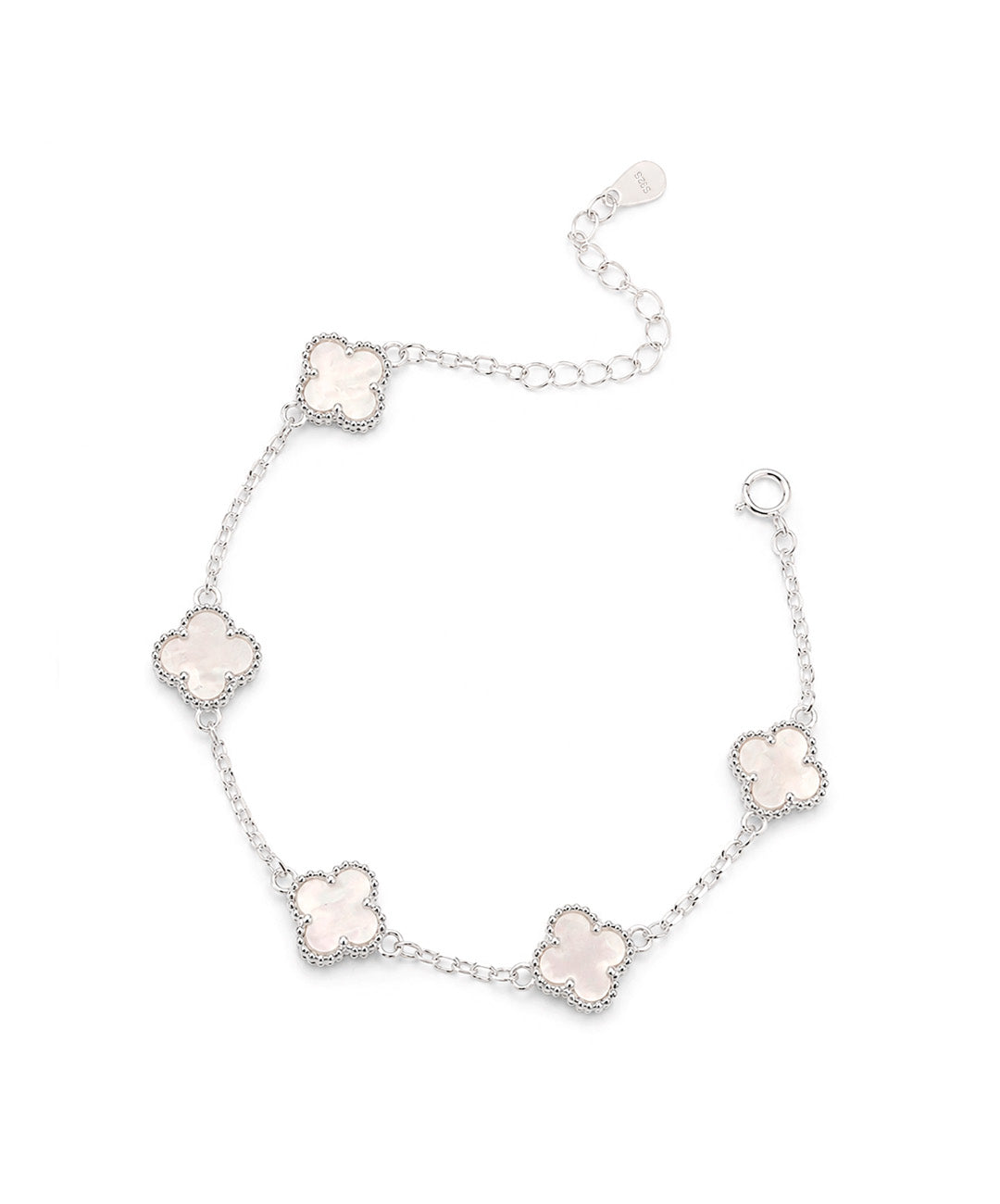 Pulsera Pulsera De Trébol Nácar