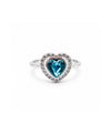 Anillo Anillo Corazón Brillante - talla 6, color Azul