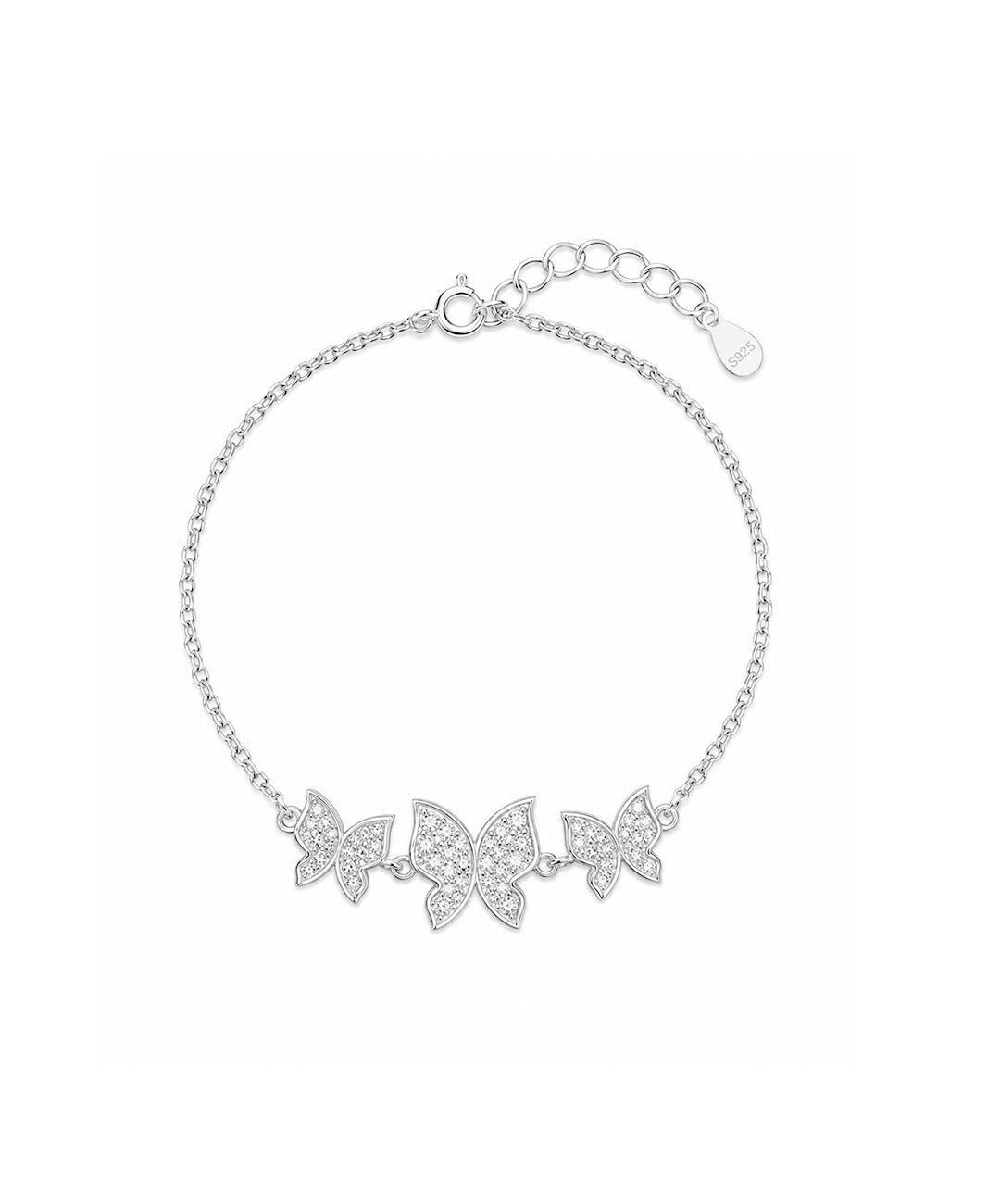 Pulsera Pulsera De Mariposas Con Pavé De Circones