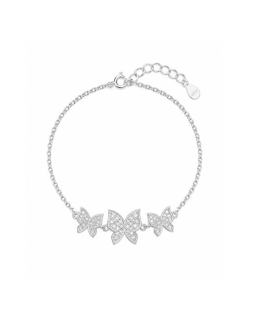 Pulsera Pulsera De Mariposas Con Pavé De Circones