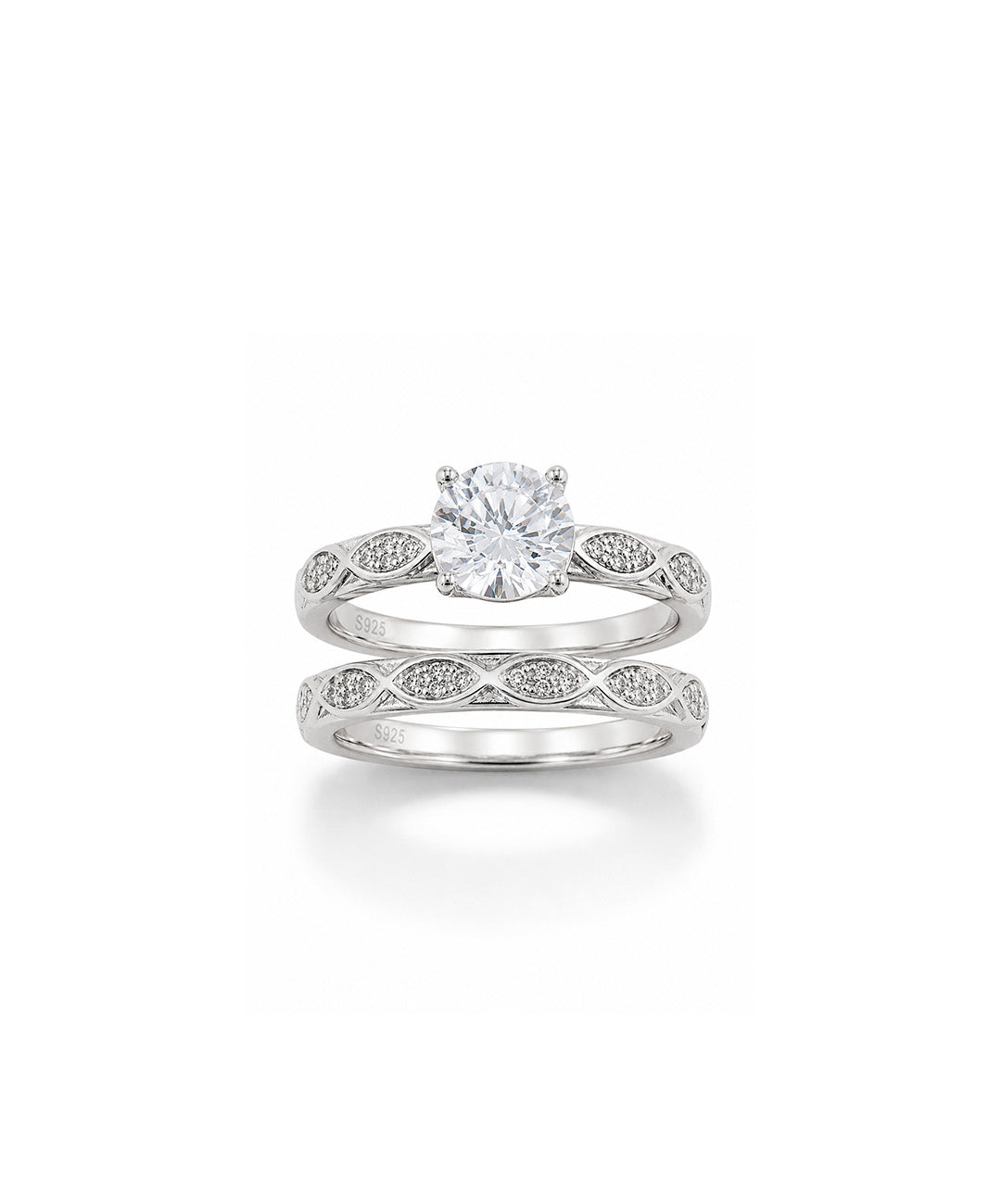Anillo Anillo Dúo Set Promesa Eterna - talla 6